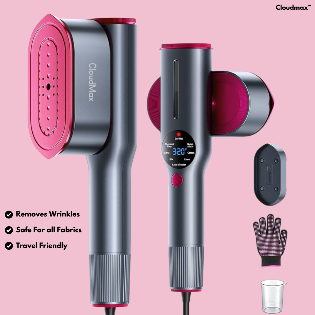 Cloudmax™ 2-in-1 Portable Steamer